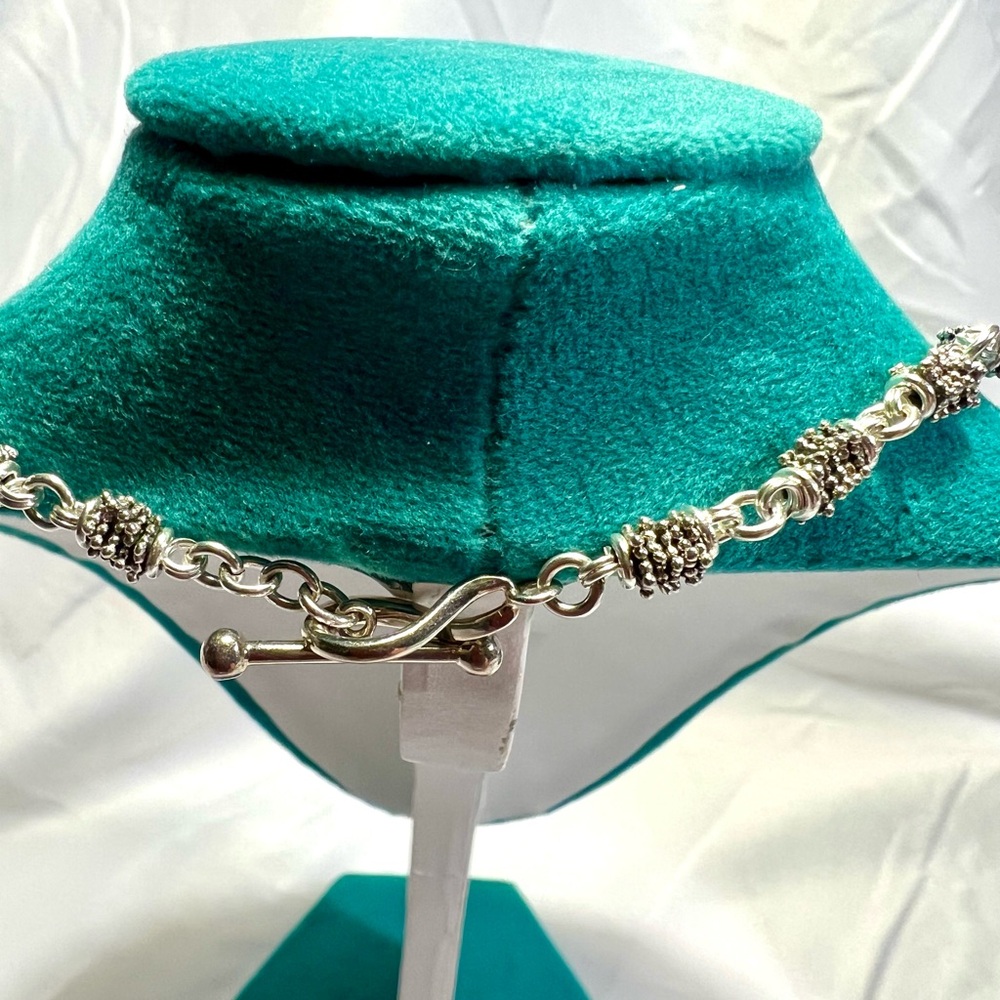 Starry Night by Michael Dawkins, 925 Sterling silver w/pearls & blue topaz. - Picture 6 of 16